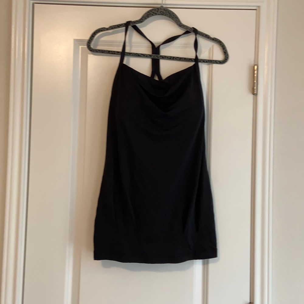 Black CYB lululemon tank top. Open back. Size 6